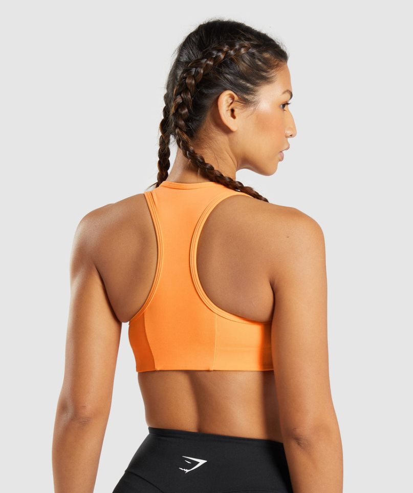 Gymshark Essential Racer Back Sport Bh Dam Orange | SE-18045Q