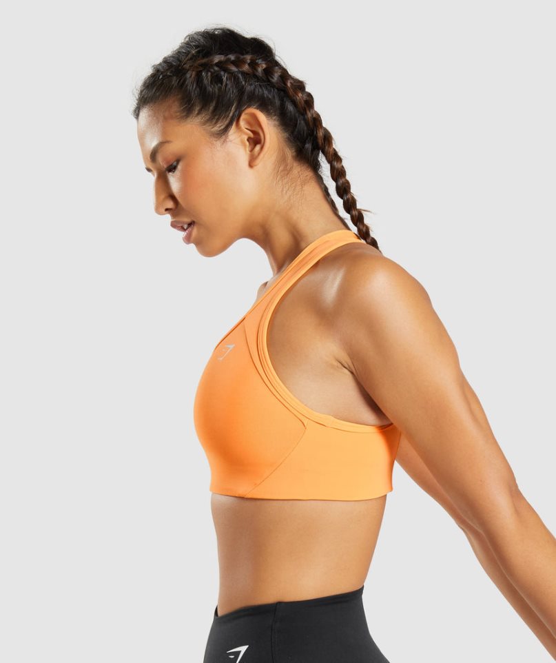 Gymshark Essential Racer Back Sport Bh Dam Orange | SE-18045Q