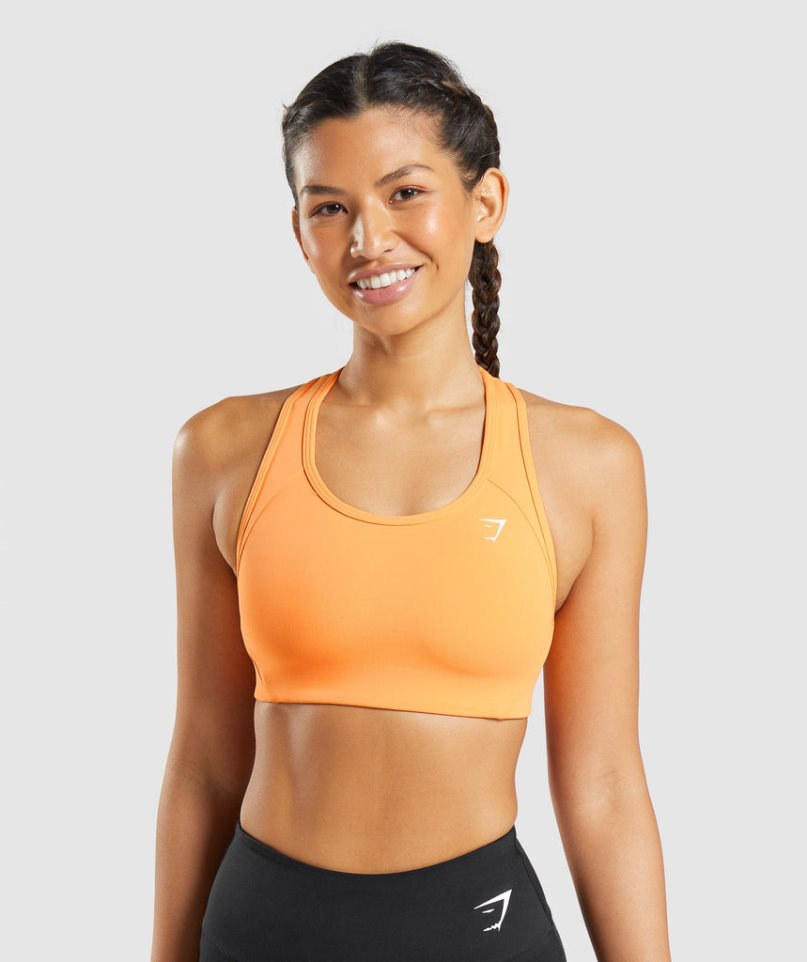 Gymshark Essential Racer Back Sport Bh Dam Orange | SE-18045Q