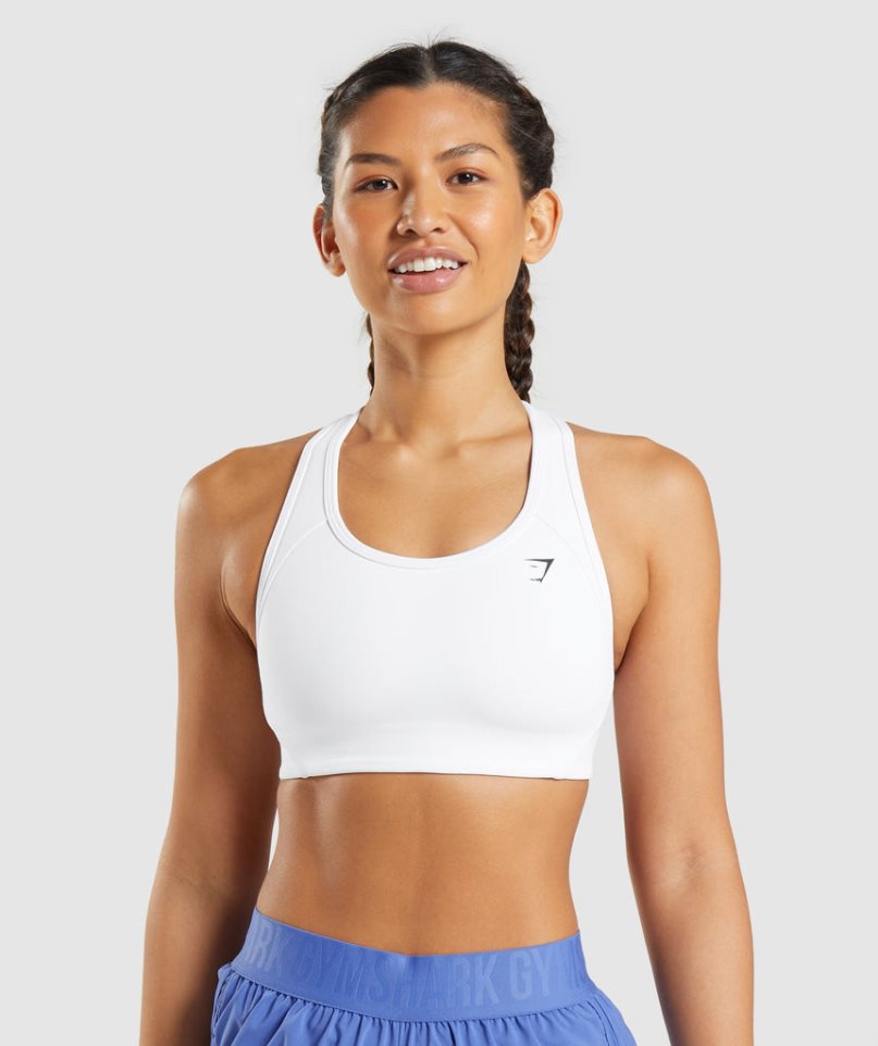 Gymshark Essential Racer Back Sport Bh Dam Vita | SE-25987N