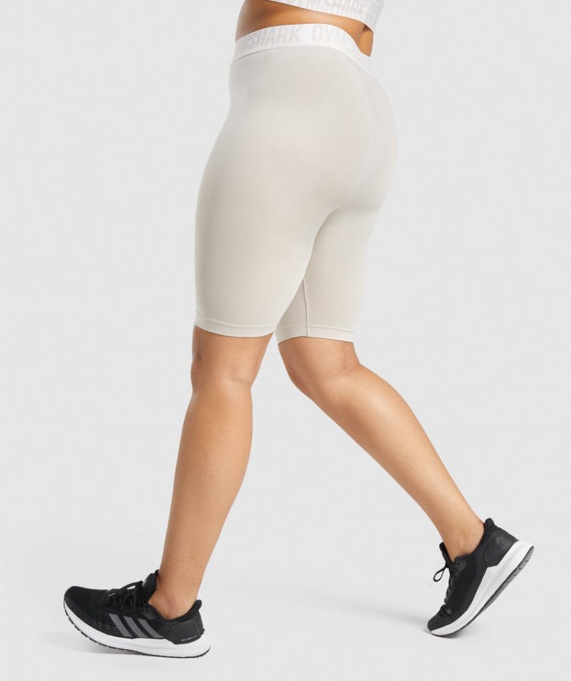 Gymshark Fit Seamless Cycling Shorts Dam Ljusgrå | SE-37642H