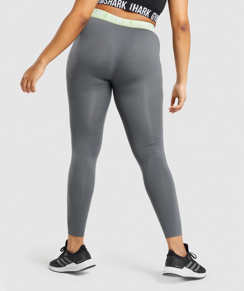 Gymshark Fit Seamless Leggings Dam Grå | SE-42301L