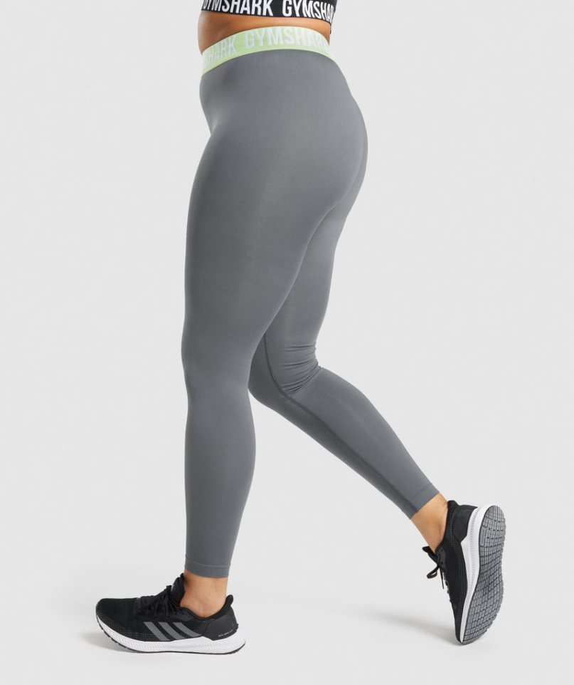 Gymshark Fit Seamless Leggings Dam Grå | SE-42301L