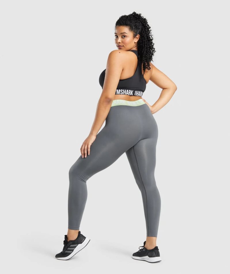 Gymshark Fit Seamless Leggings Dam Grå | SE-42301L