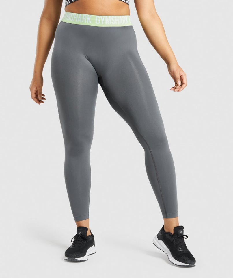 Gymshark Fit Seamless Leggings Dam Grå | SE-42301L