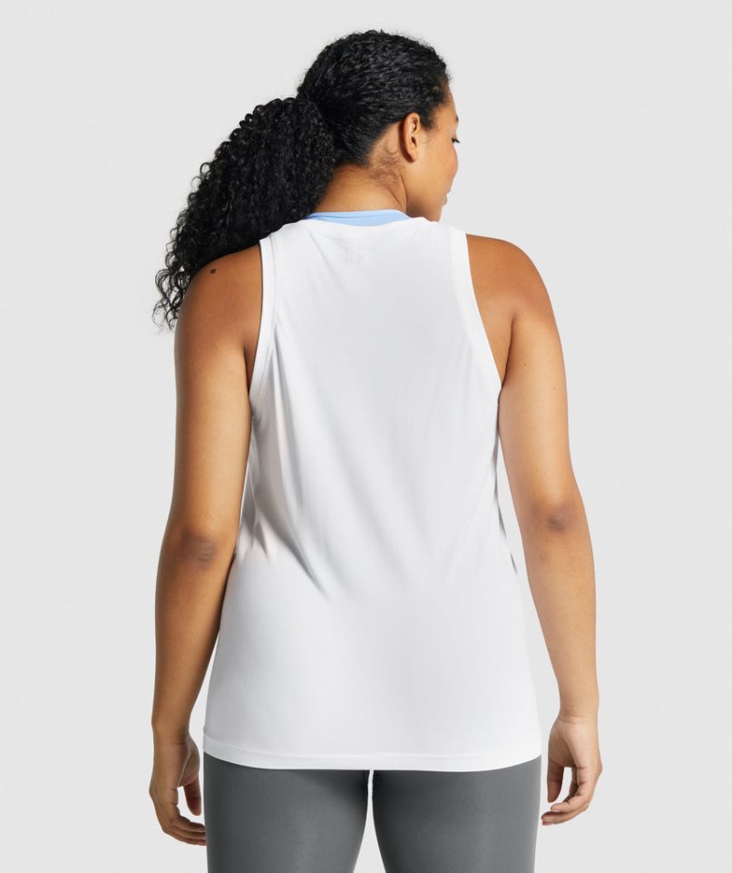 Gymshark Fit Seamless Loose Linnen Dam Vita | SE-57123Y