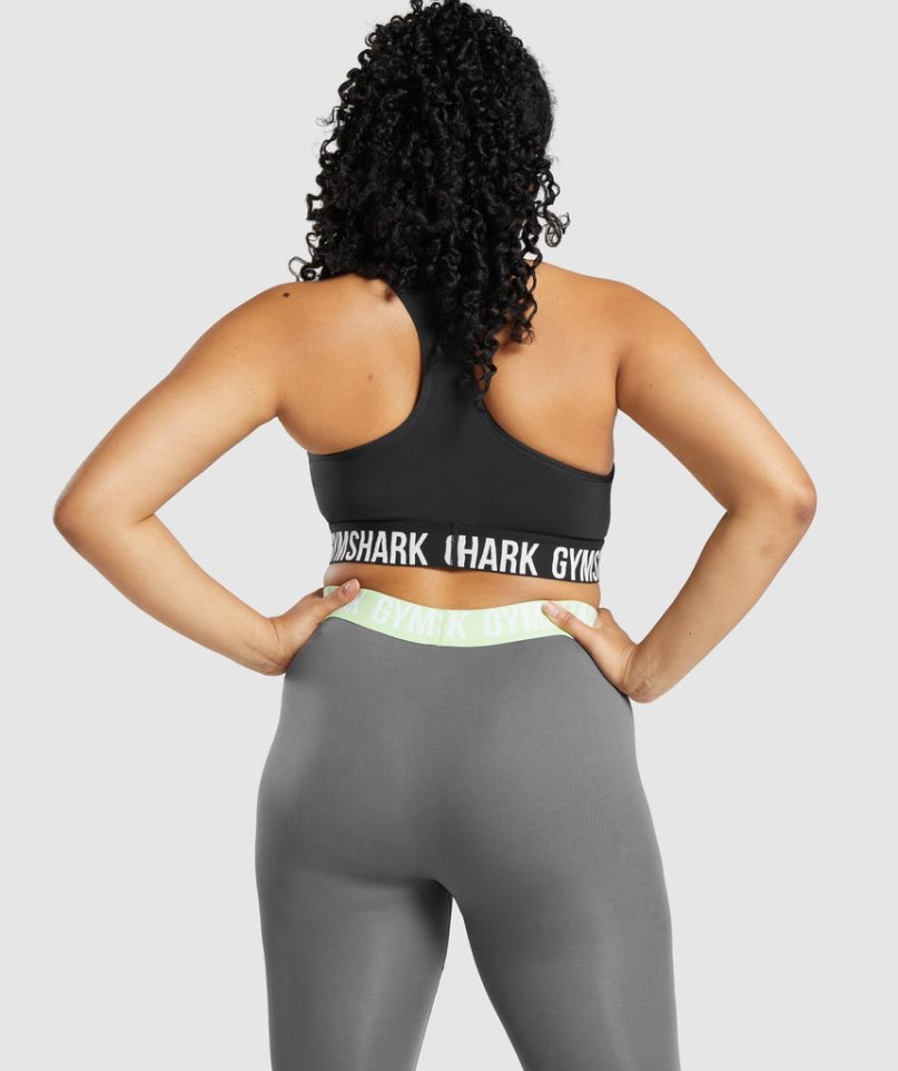 Gymshark Fit Seamless Sport Bh Dam Svarta | SE-32568D