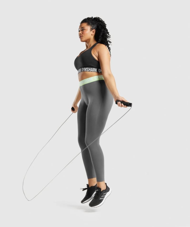 Gymshark Fit Seamless Sport Bh Dam Svarta | SE-32568D