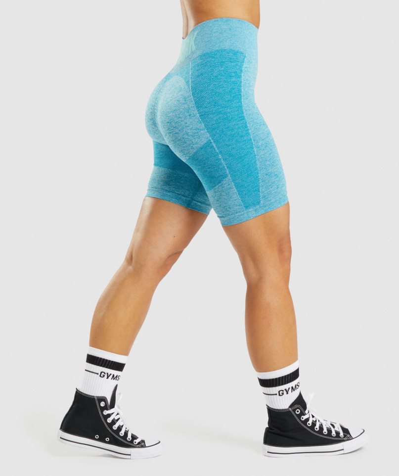 Gymshark Flex Cycling Shorts Dam Turkos | SE-36274C