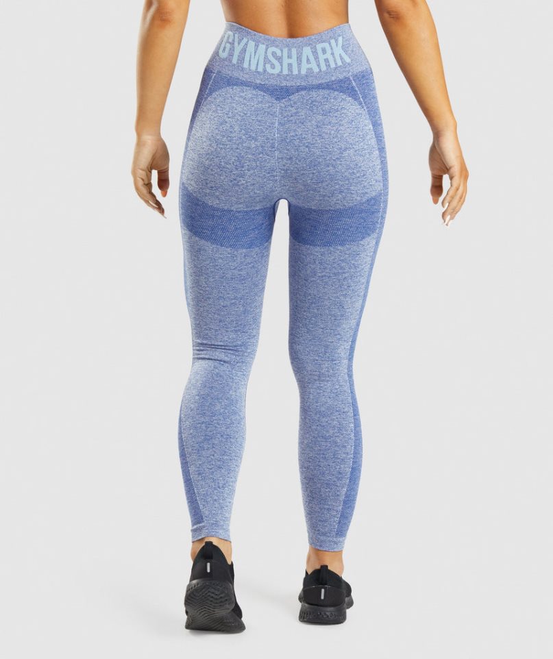 Gymshark Flex High Waisted Leggings Dam Blå | SE-17062C