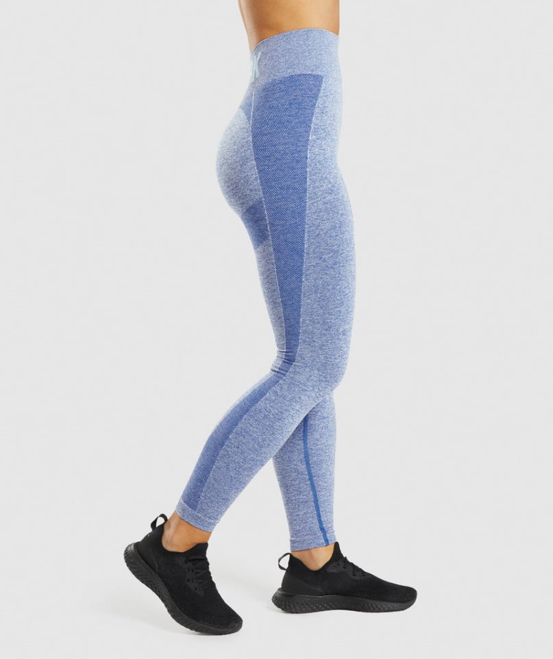 Gymshark Flex High Waisted Leggings Dam Blå | SE-17062C