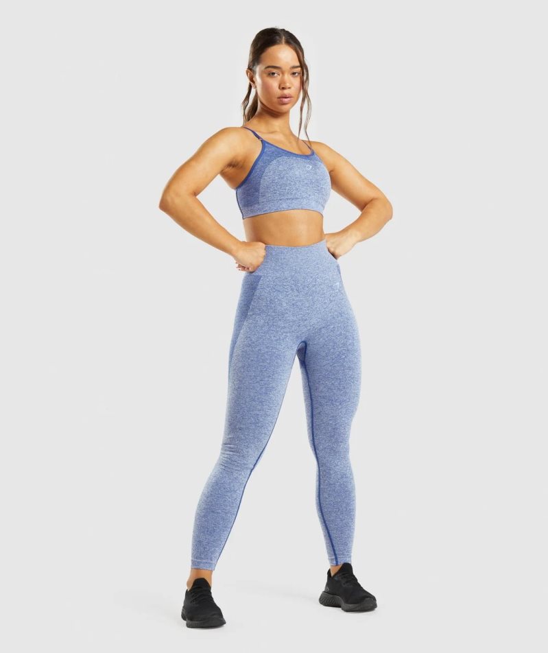 Gymshark Flex High Waisted Leggings Dam Blå | SE-17062C