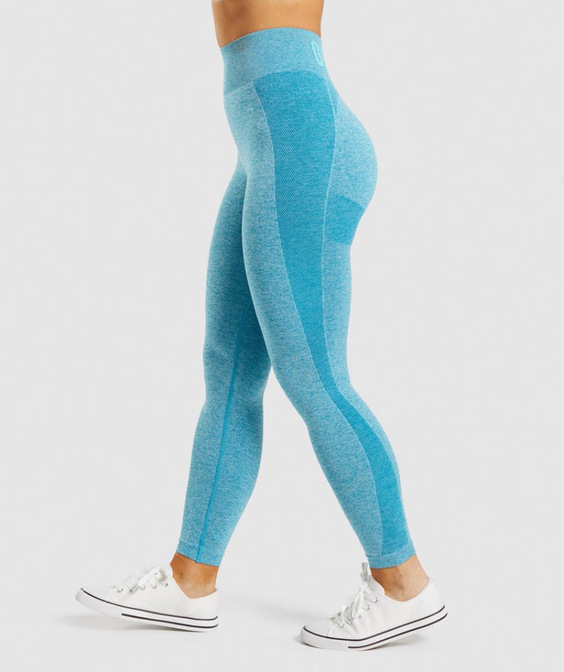 Gymshark Flex High Waisted Leggings Dam Blå | SE-21935I