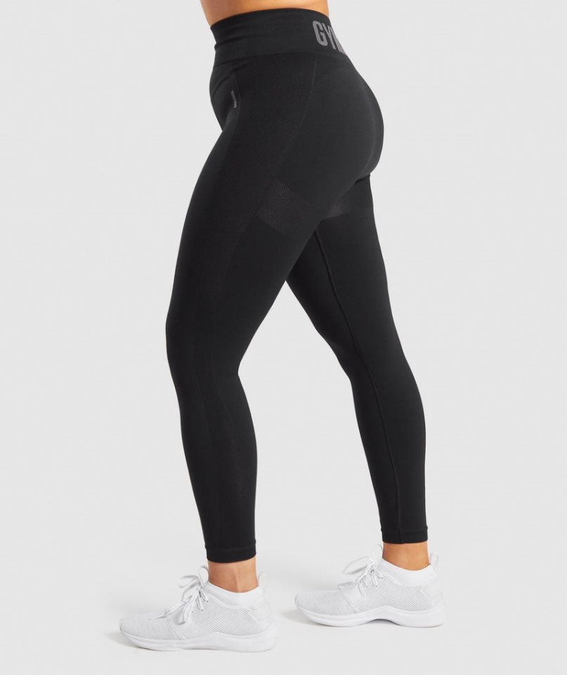 Gymshark Flex High Waisted Leggings Dam Svarta | SE-40529N