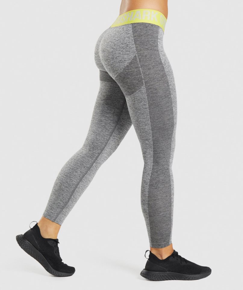 Gymshark Flex Low Rise Leggings Dam Grå | SE-71502Y