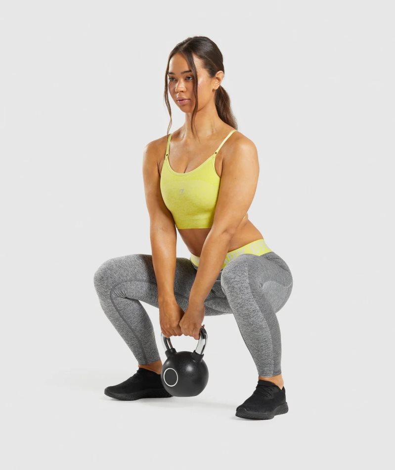 Gymshark Flex Low Rise Leggings Dam Grå | SE-71502Y