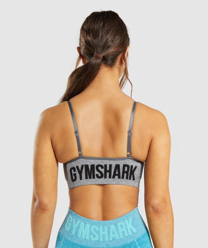 Gymshark Flex Snörade Sport Bh Dam Grå | SE-25938I