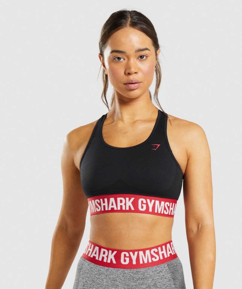 Gymshark Flex Sport Bh Dam Svarta | SE-82675L