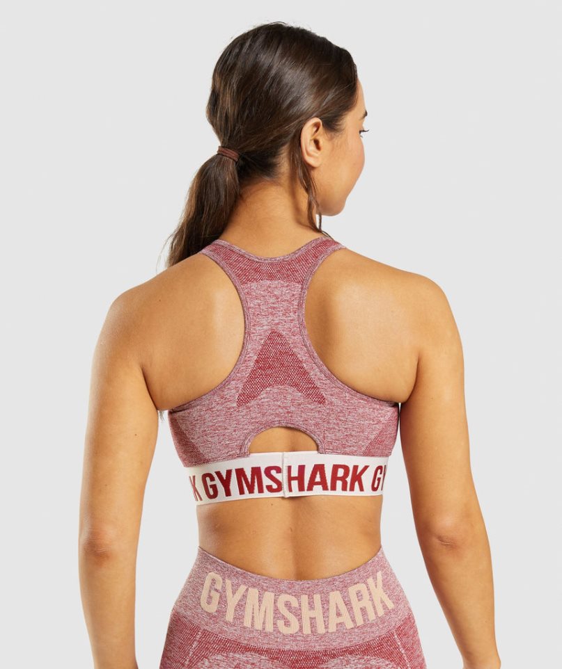 Gymshark Flex Sport Bh Dam Vinröda | SE-87153K