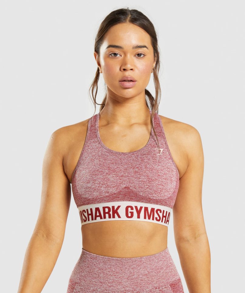 Gymshark Flex Sport Bh Dam Vinröda | SE-87153K