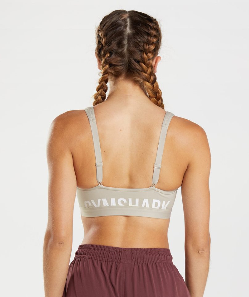 Gymshark Fraction Sport Bh Dam Ljusgrå | SE-79810Q