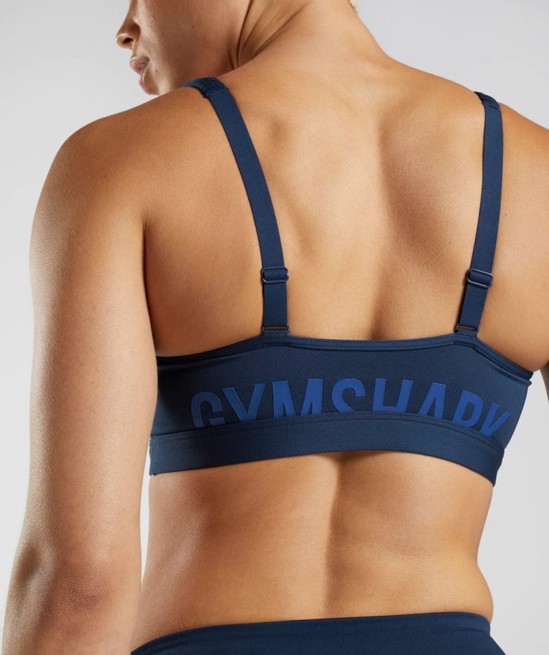 Gymshark Fraction Sport Bh Dam Marinblå | SE-40567C