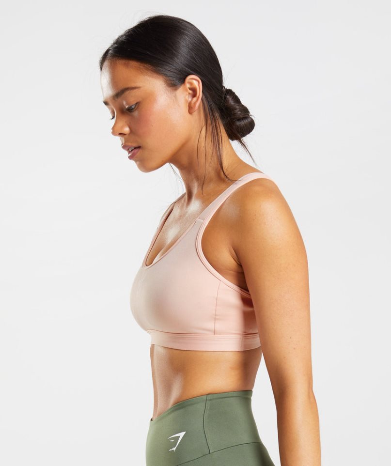 Gymshark Fraction Sport Bh Dam Rosa | SE-52170V