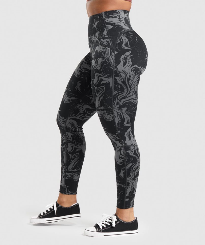 Gymshark GS Power High Rise Leggings Dam Svarta | SE-24580Z