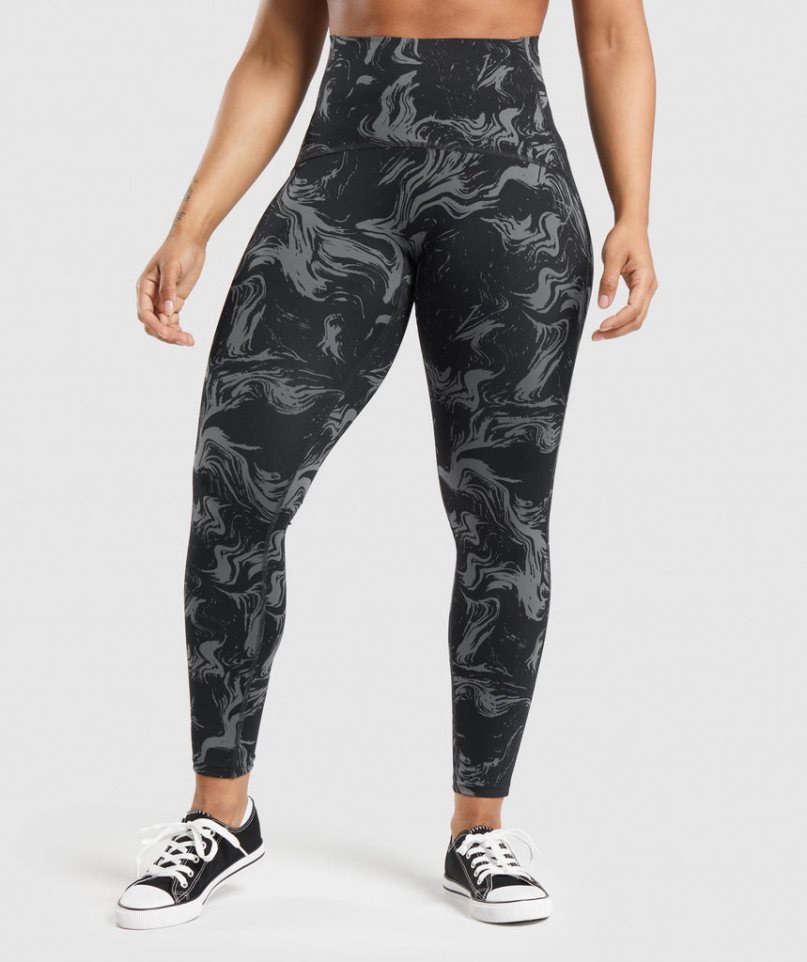 Gymshark GS Power High Rise Leggings Dam Svarta | SE-24580Z