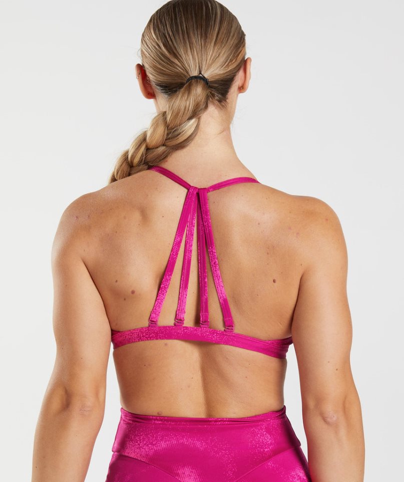 Gymshark GS Power Minimal Sport Bh Dam Rosa | SE-47036I