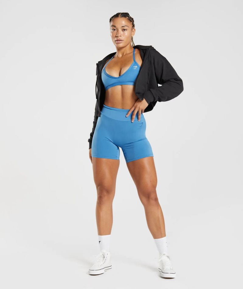 Gymshark GS Power Original Tight Shorts Dam Blå | SE-91632H