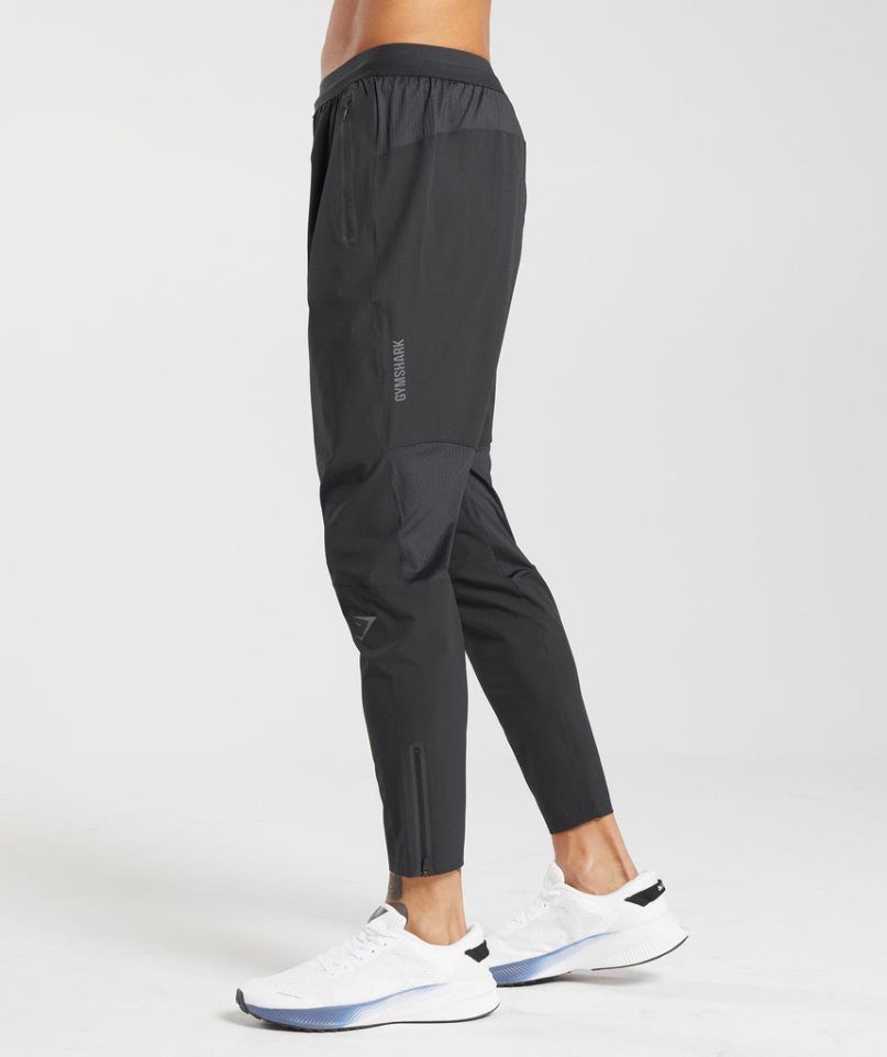 Gymshark Hybrid Woven Mjukisbyxor Herr Svarta | SE-48197Y