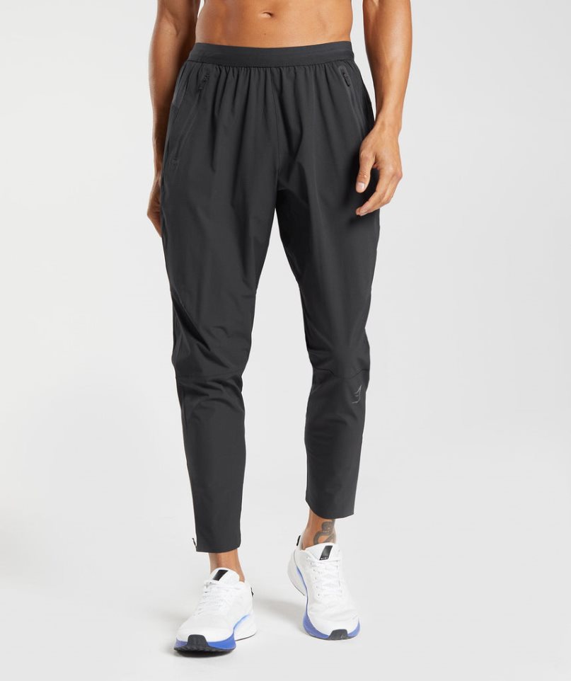 Gymshark Hybrid Woven Mjukisbyxor Herr Svarta | SE-48197Y