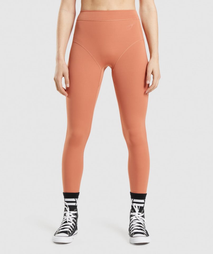 Gymshark KK Fit 7/8 Leggings Dam Orange | SE-35026N