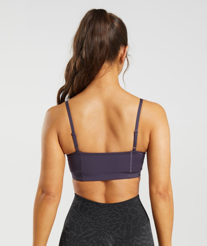 Gymshark Legacy Bandeau Sport Bh Dam Lila | SE-94067J