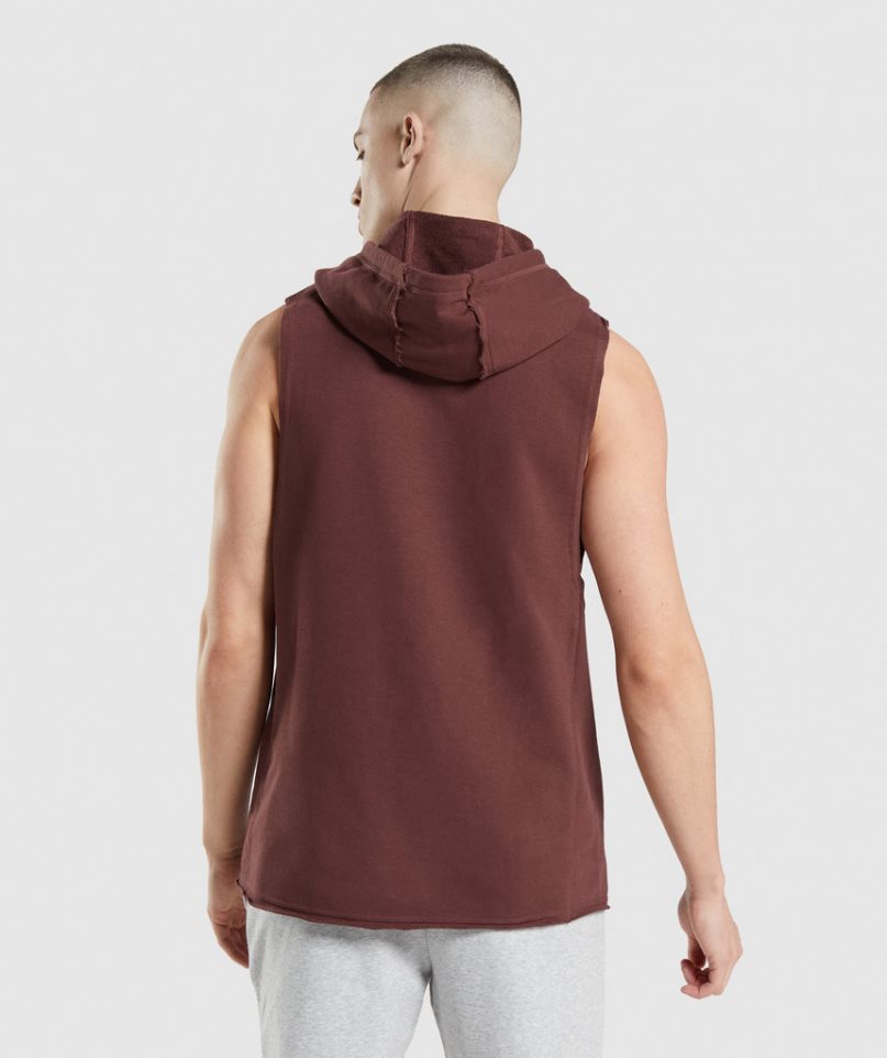 Gymshark Legacy Drop Arm Hoodie Herr Bruna | SE-59410P