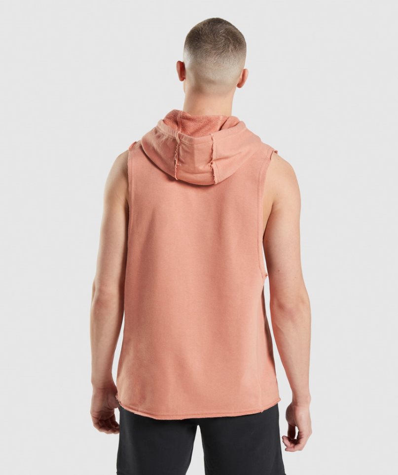 Gymshark Legacy Drop Arm Hoodie Herr Rosa | SE-83152G