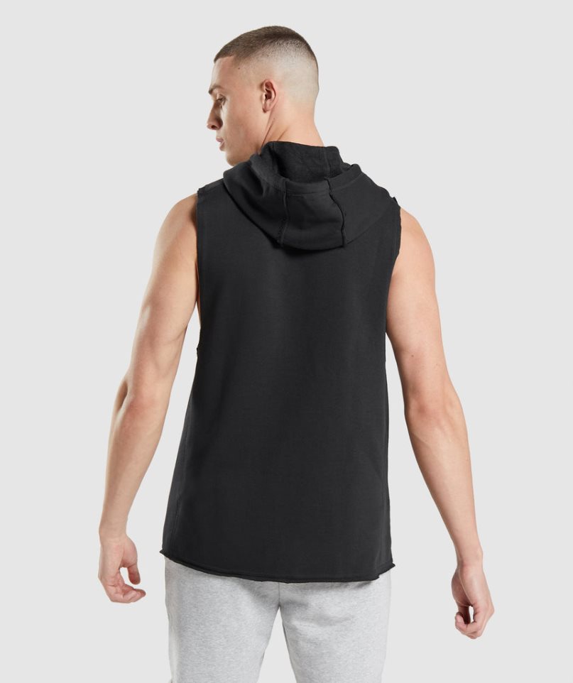 Gymshark Legacy Drop Arm Hoodie Herr Svarta | SE-39215J