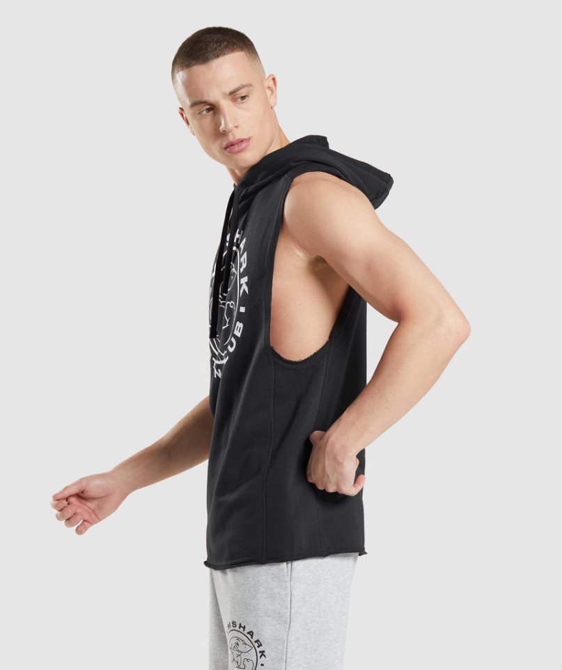 Gymshark Legacy Drop Arm Hoodie Herr Svarta | SE-39215J