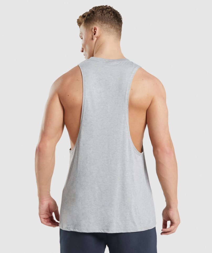 Gymshark Legacy Drop Arm Linnen Herr Ljusgrå | SE-16475J