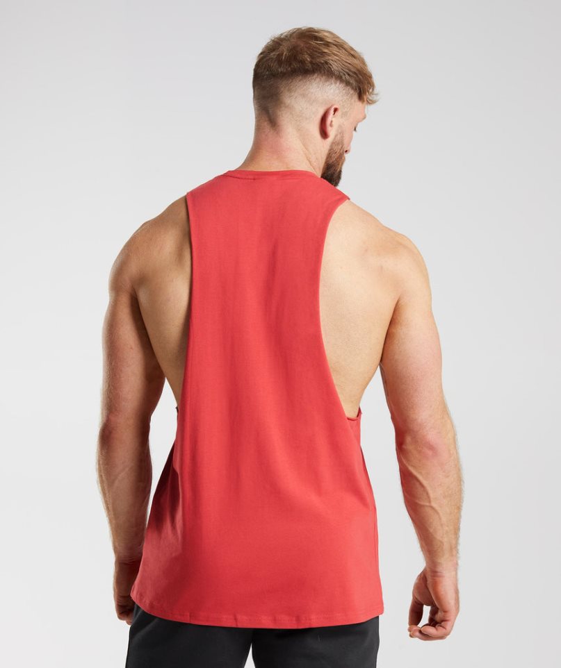 Gymshark Legacy Drop Arm Linnen Herr Röda | SE-94570V