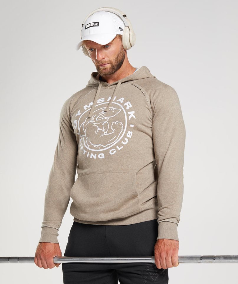 Gymshark Legacy Hoodie Herr Beige | SE-52836C