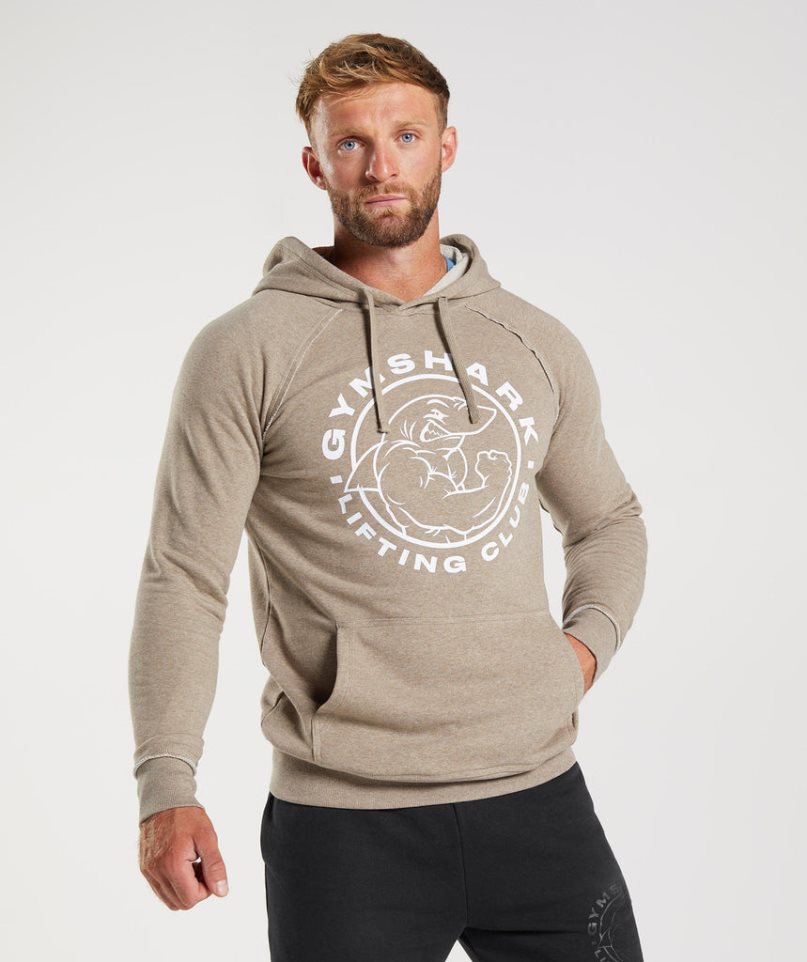 Gymshark Legacy Hoodie Herr Beige | SE-52836C