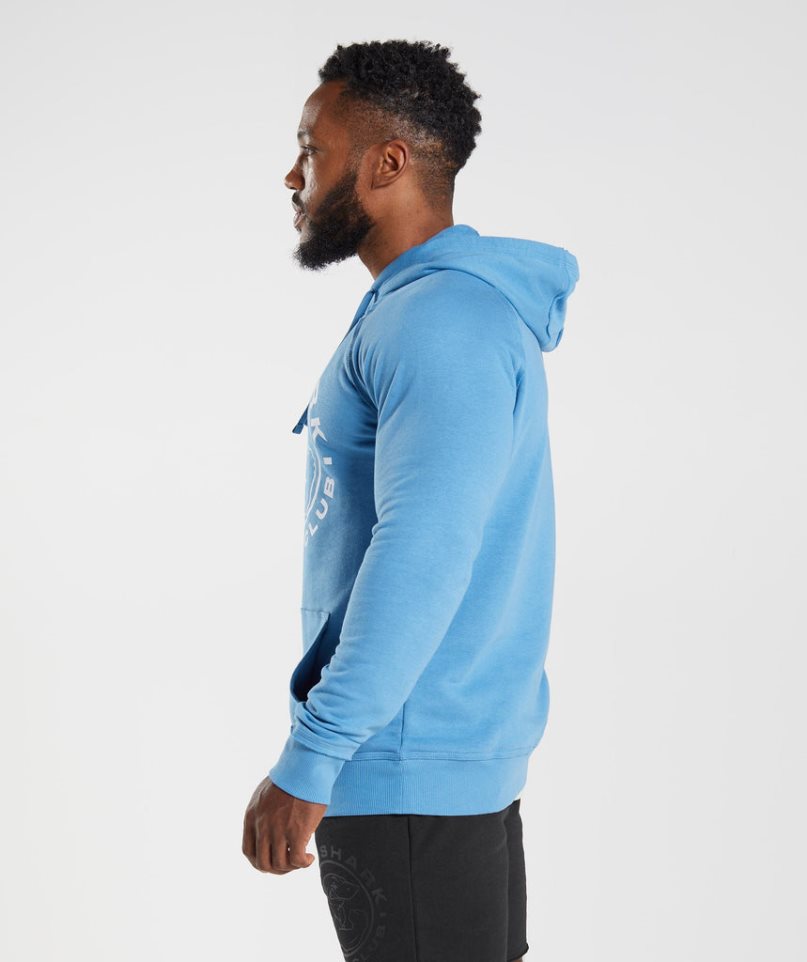 Gymshark Legacy Hoodie Herr Blå | SE-30169U