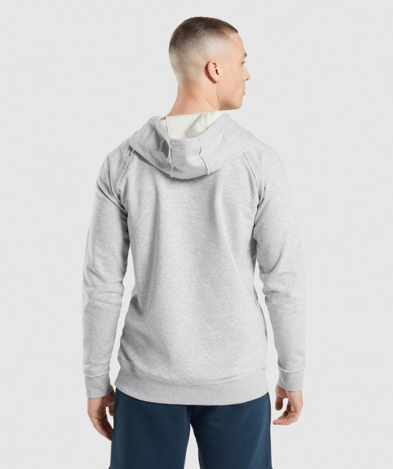 Gymshark Legacy Hoodie Herr Ljusgrå | SE-65439C