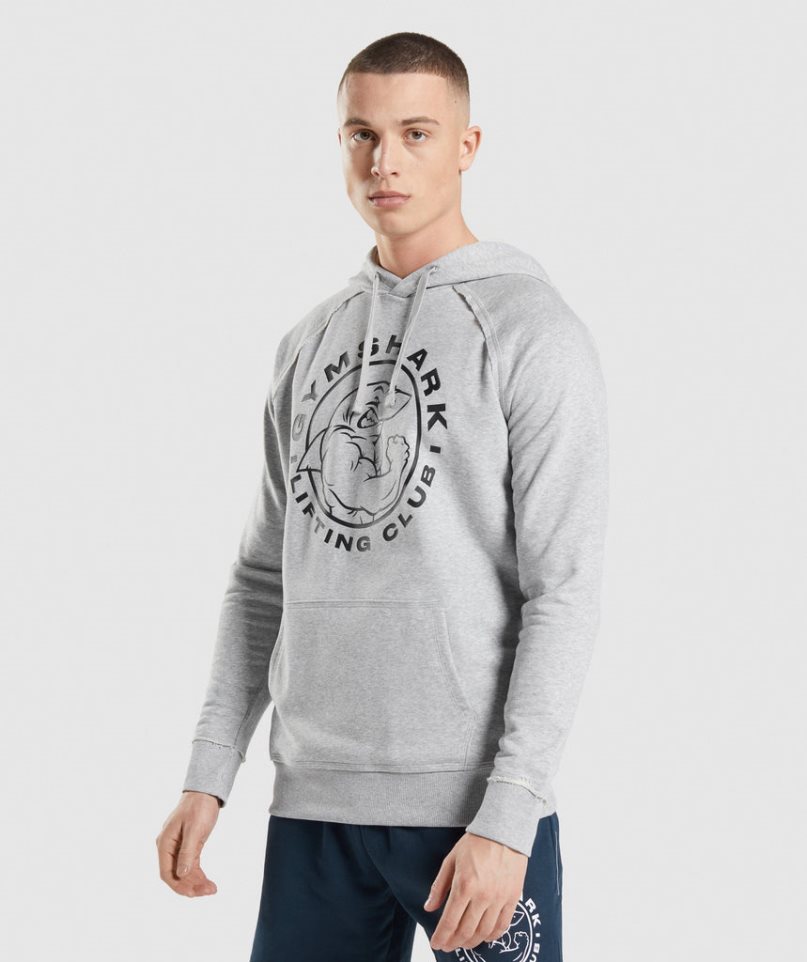 Gymshark Legacy Hoodie Herr Ljusgrå | SE-65439C