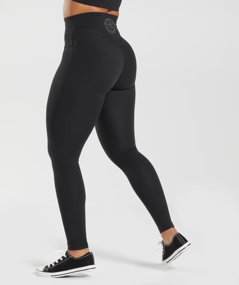 Gymshark Legacy Leggings Dam Svarta | SE-74925O