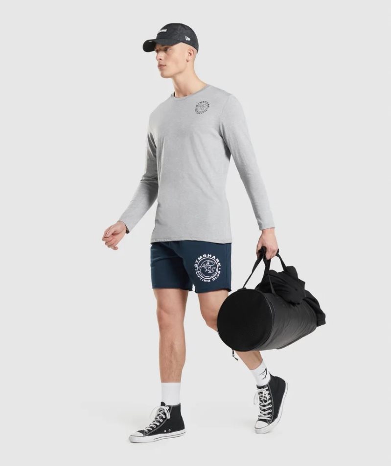 Gymshark Legacy Long Sleeve T-shirt Herr Ljusgrå | SE-73142L