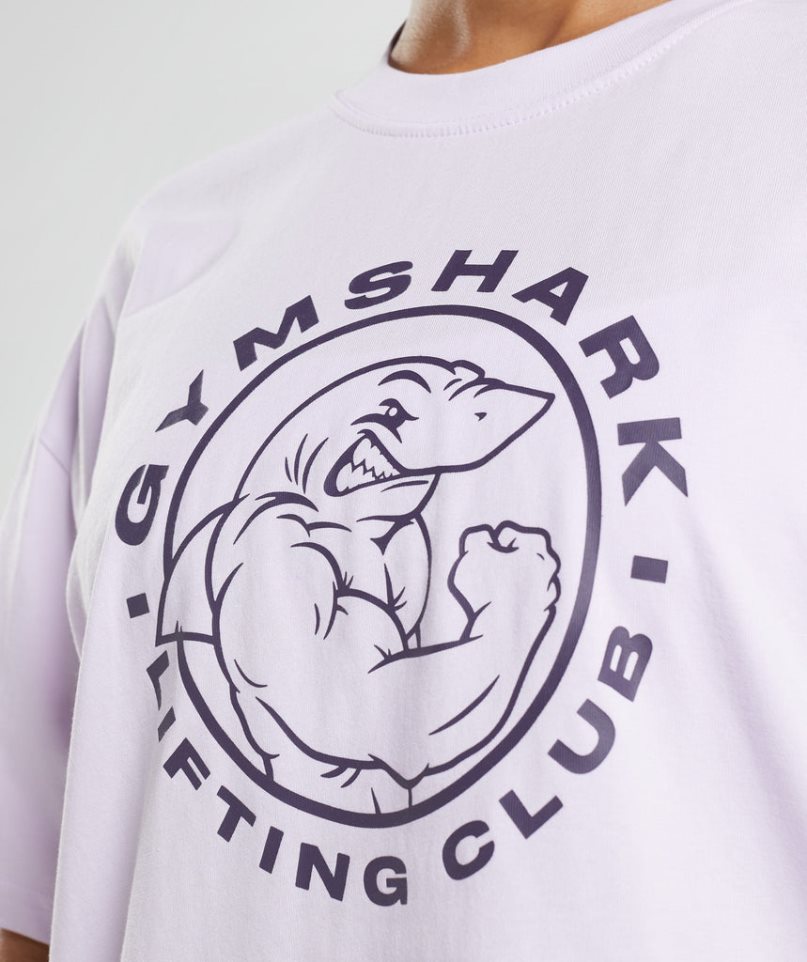 Gymshark Legacy Oversized T-shirt Dam Ljuslila | SE-97038I