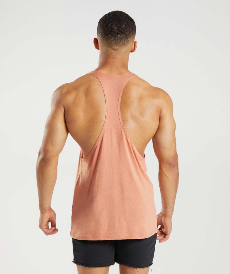 Gymshark Legacy Stringer Linnen Herr Rosa | SE-02417K